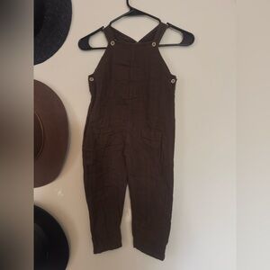 Jamie Kay Brown muslin Overalls